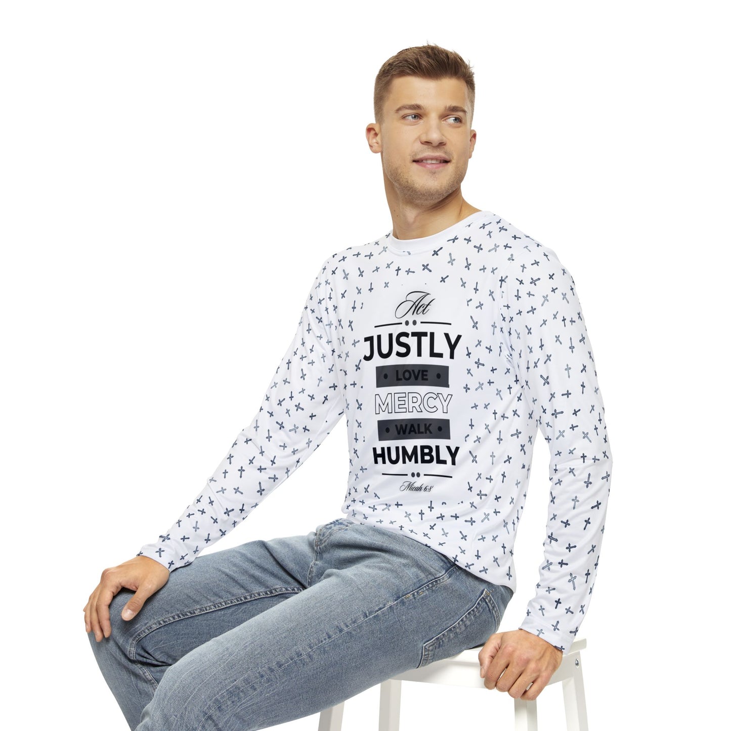 Act Justly Men's Long Sleeve Shirt