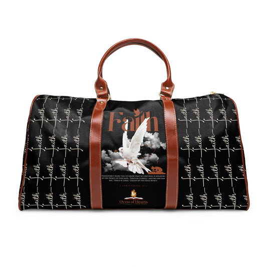 Faith That Speaks Waterproof Travel Bag
