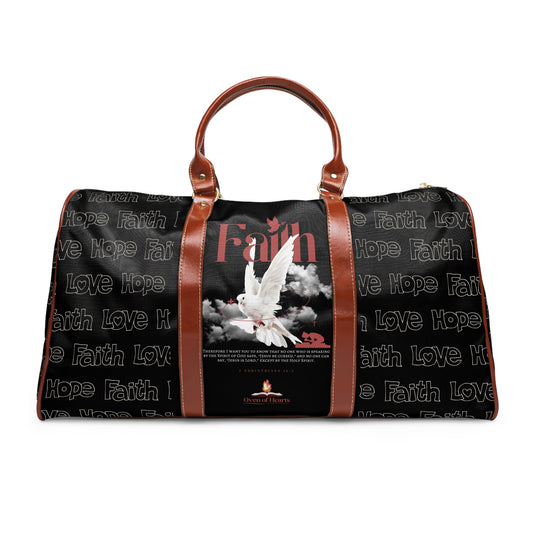 Faith That Speaks Waterproof Travel Bag