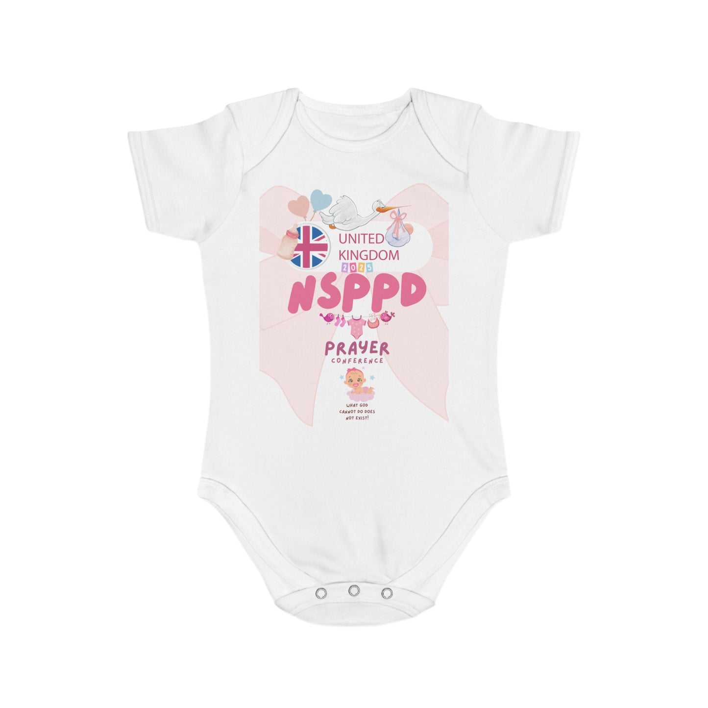 NSPPD UK Prayer Conference Baby Bodysuit – Little Fire Starter Edition