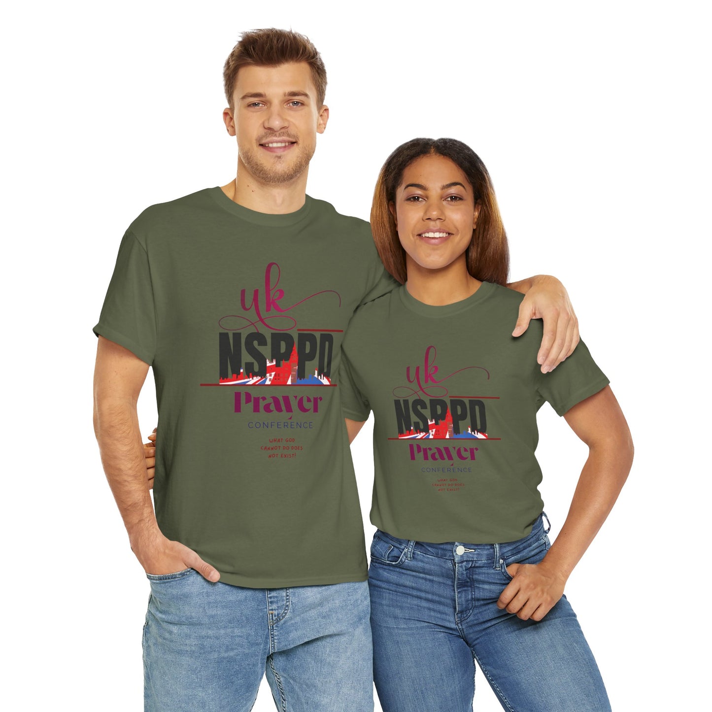 NSPPD UK Prayer Conference Unisex Heavy Cotton Tee,