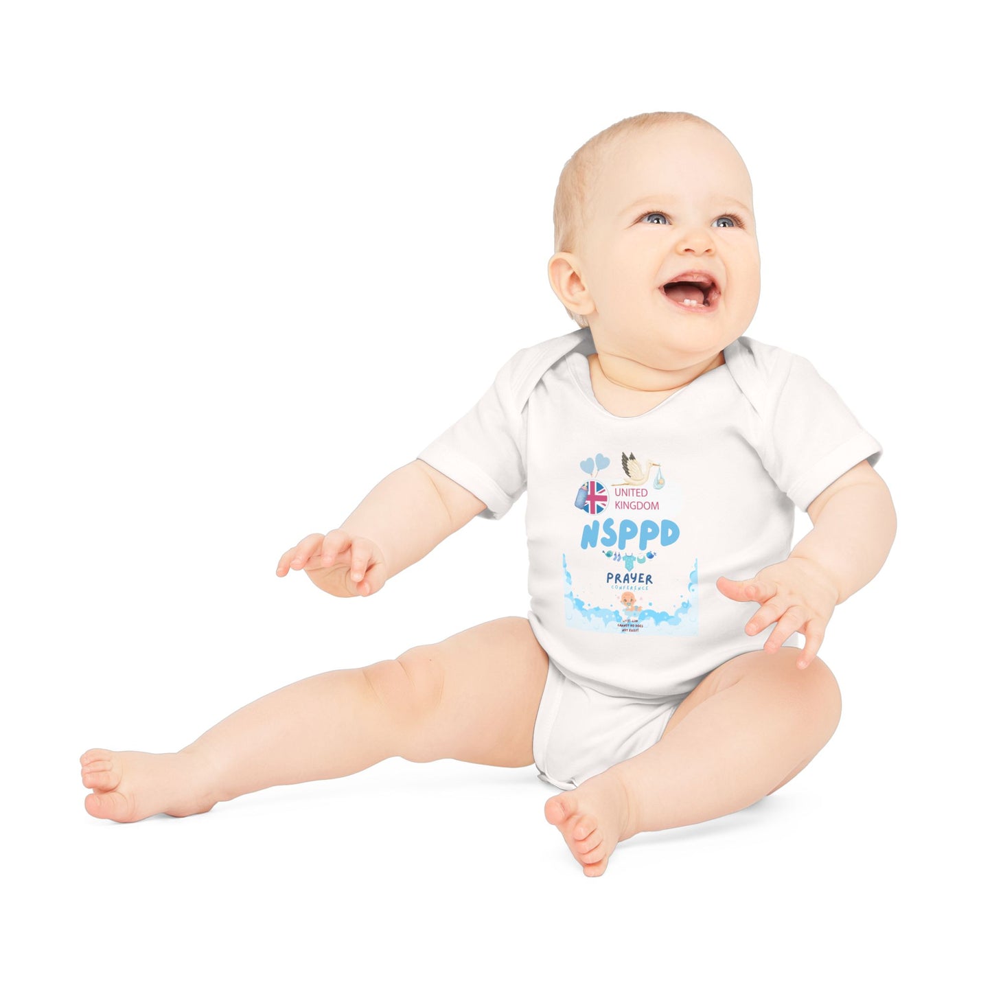 NSPPD UK Prayer Conference – Organic Short Sleeve Baby Bodysuit