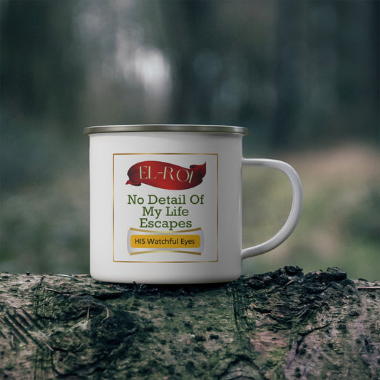 El-Roi Enamel Camping Mug – The God Who Sees Me