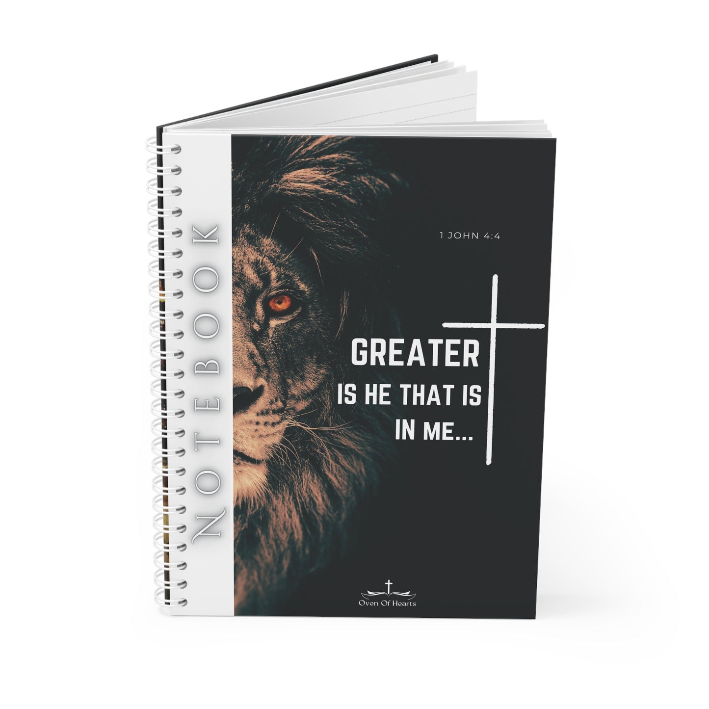Greater is HE in Me...than he. Spiral Notebook