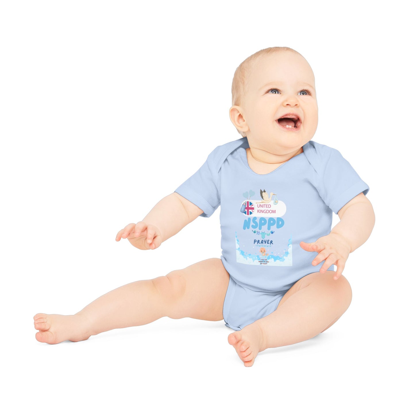 NSPPD UK Prayer Conference – Organic Short Sleeve Baby Bodysuit