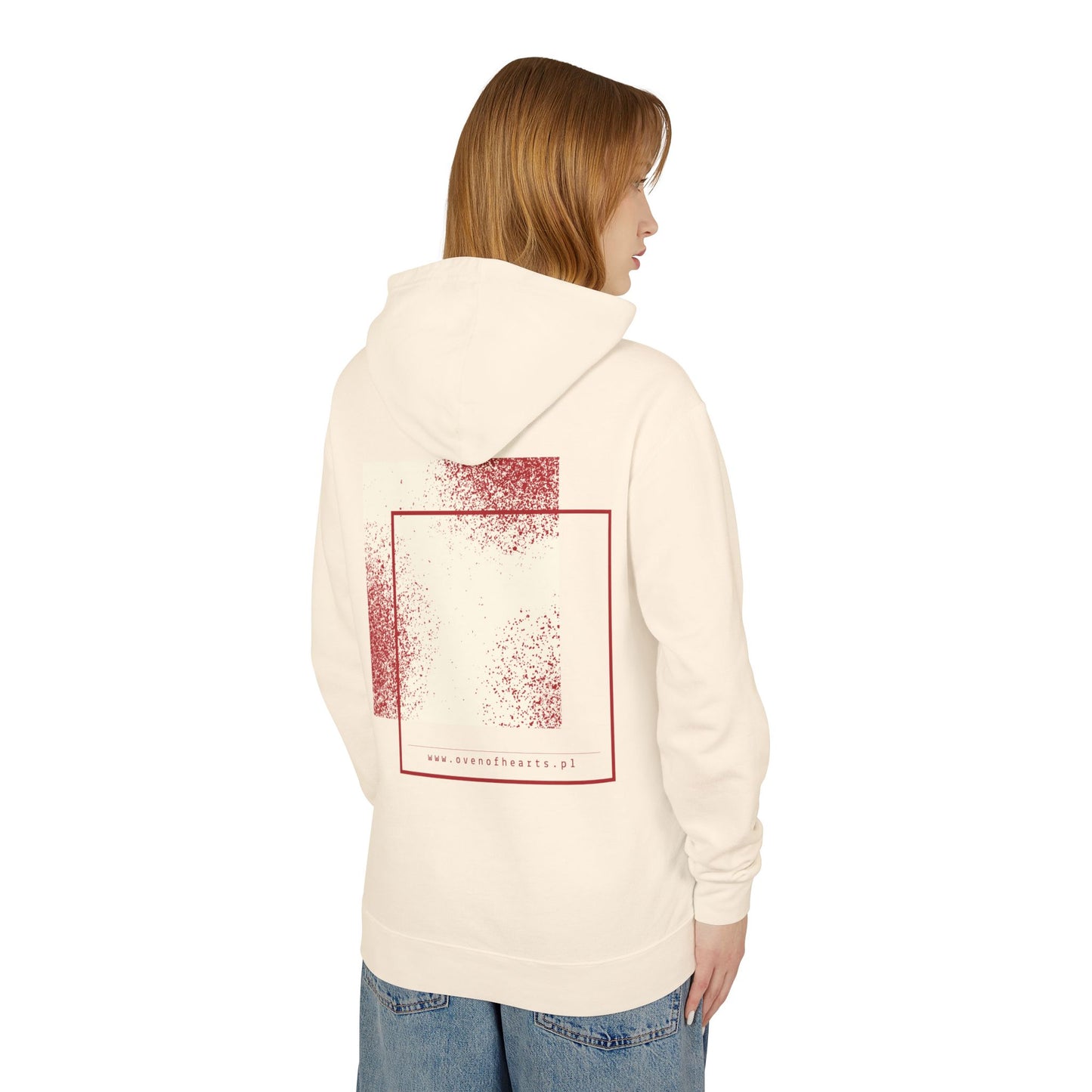 Justified  Ivory Unisex Lightweight Hooded Sweatshirt